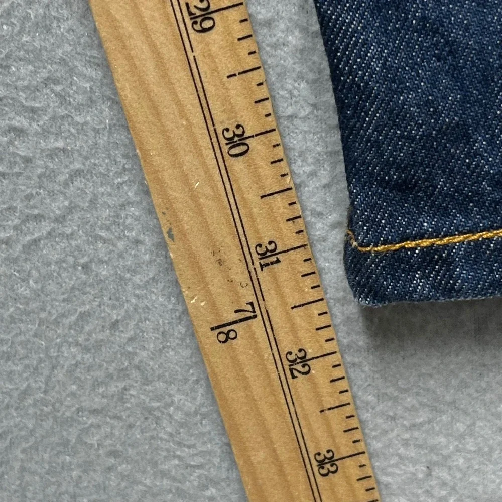 VTG Levi's 501 Raw‎ Denim Look Jeans Mens 38x34 fit(34x32) Dark Wash Rigid Y2K